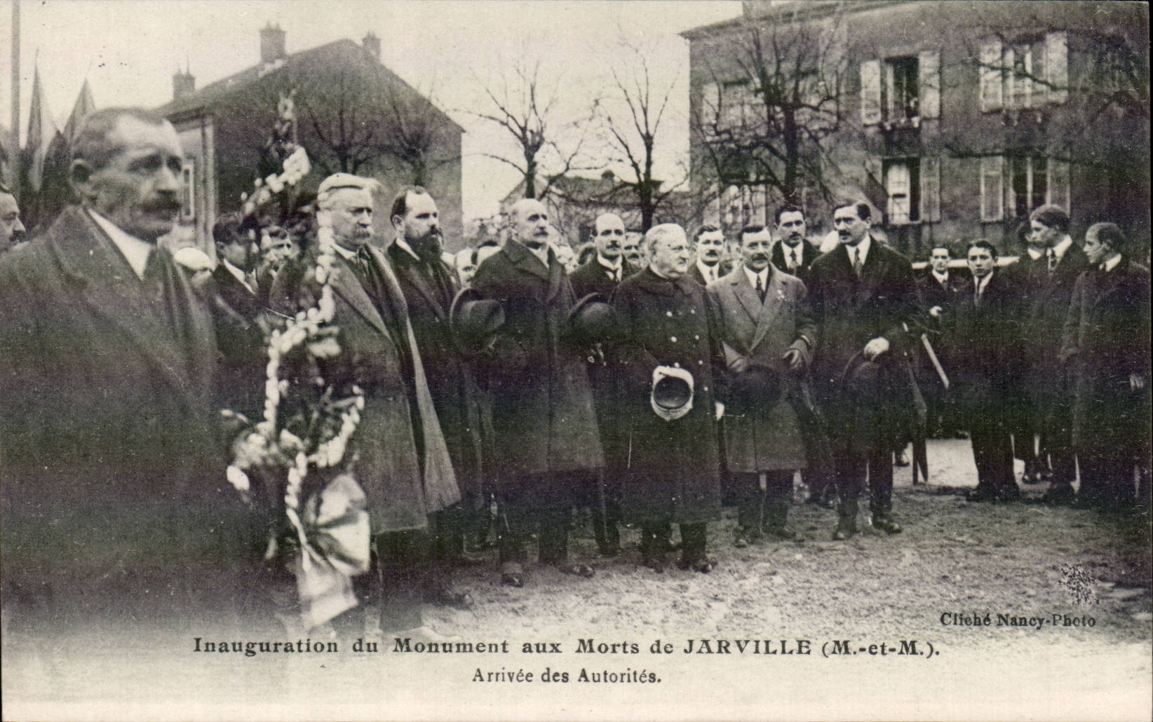 Inauguration du Monument aux Morts de JARVILLE (M.-et-M.) — Arrivée des Autorités — Clitehé Nancy-Photo