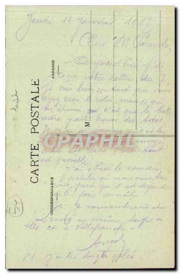Dongermain — Rue du St-Esprit — Edizione F. Poirgon — Verso