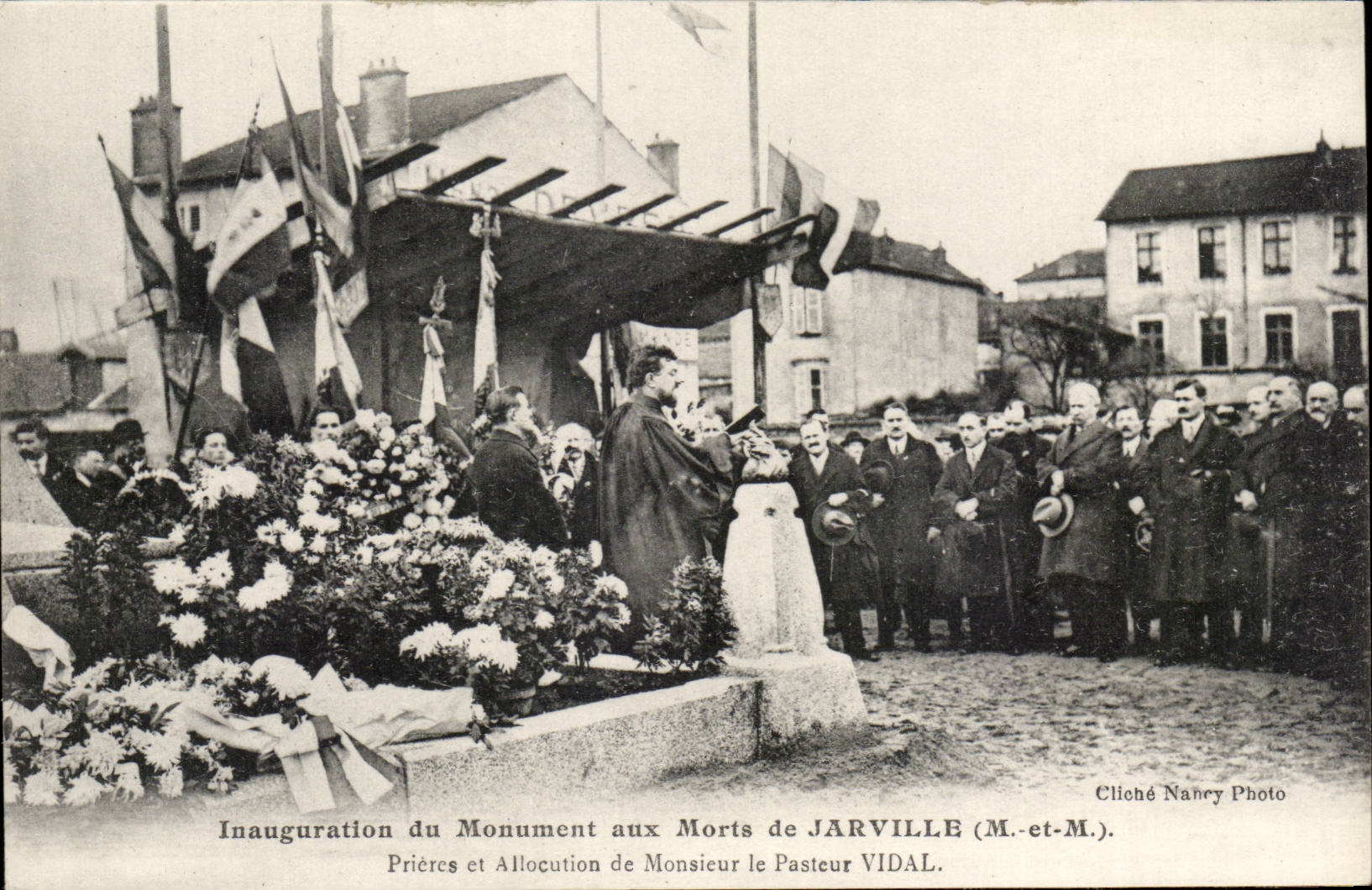 Inauguration du Monument aux Morts de Jarville — Prêches et Allocution du Pasteur Vidal — Cliché Nahry Photo