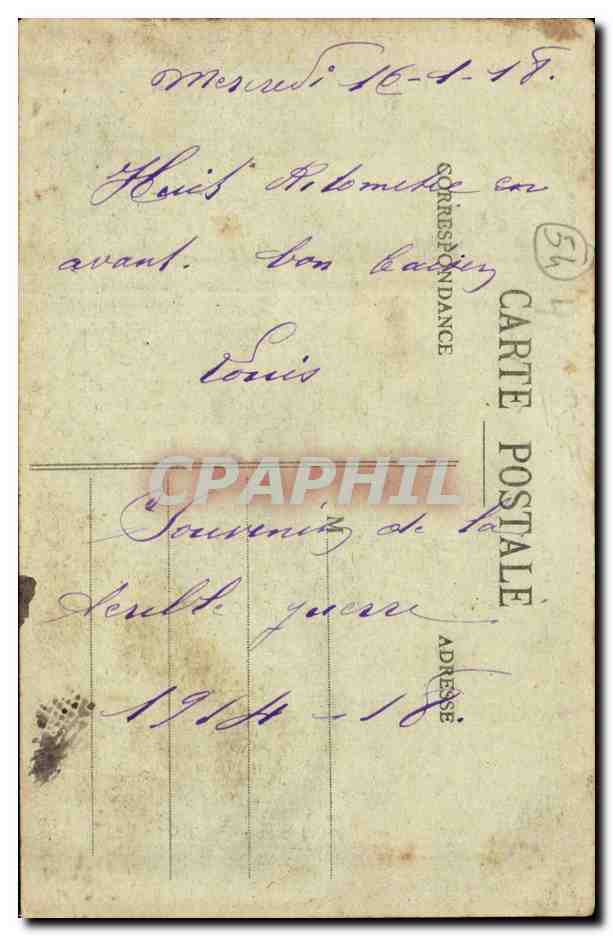 Baccarat - Rue du Canal et la Tour des Voués — Éditeur Autelée, n° de série non visible — Rückseite