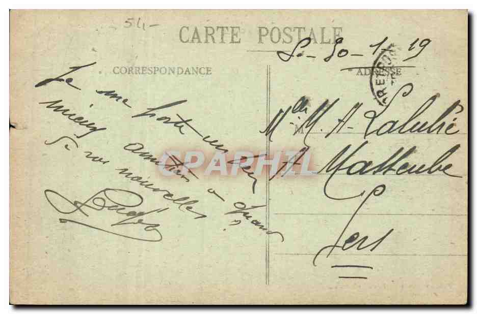 Baccarat - Rue des Ponts avant la Guerre (Ouest) — Grand Dépôt des Cristaux - Pl. Nicolas, éditeur — Rückseite