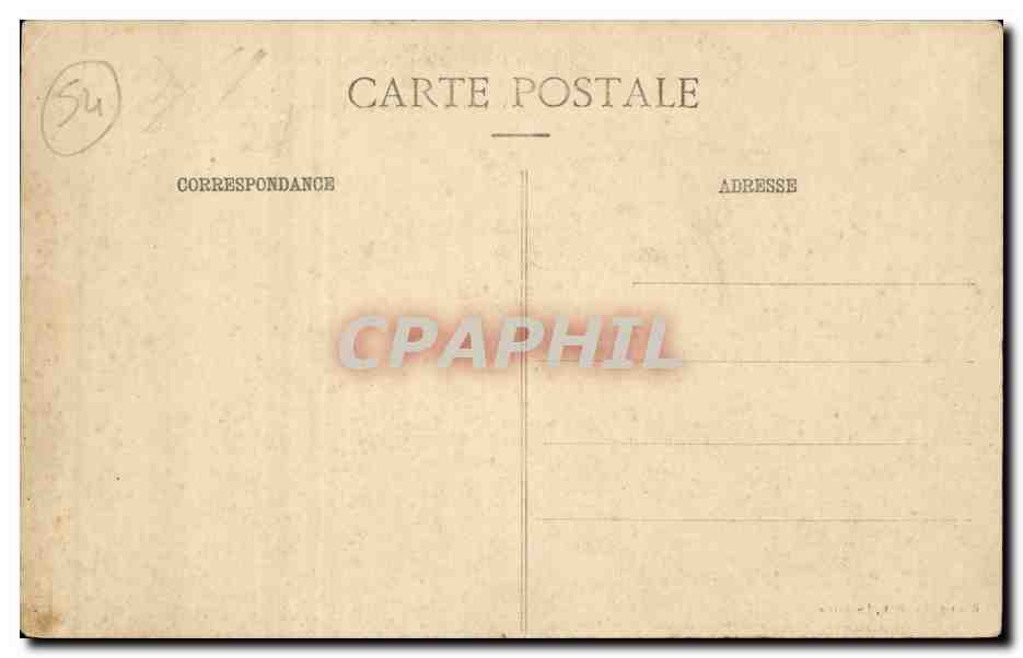 Gerbeviller - bombarde par les Allemands Vue prise du Pont sur la Mortague - CPA  — Rückseite