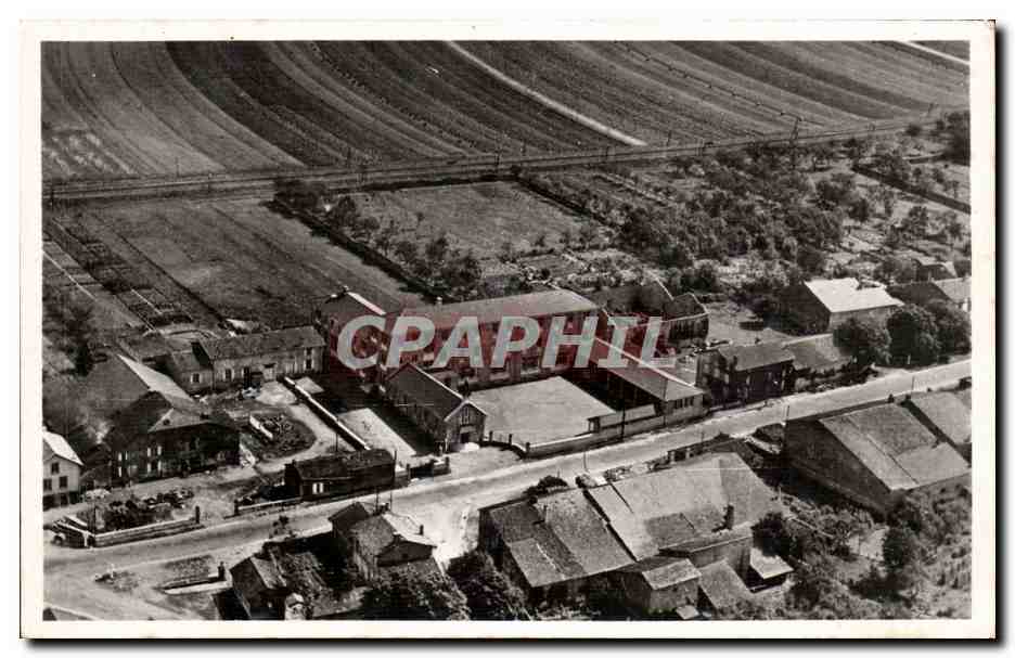 École missionnaire de Menil-Flin — vue aérienne côté sud — Imprimerie en France