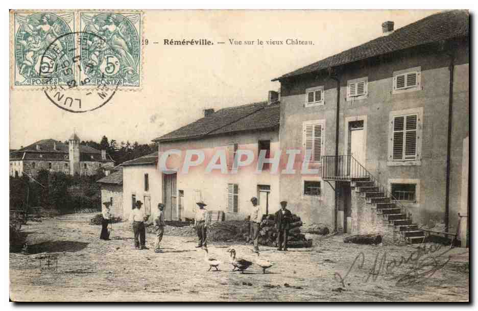 Réméréville — Vue sur le vieux Château — Éditeur non visible, n° de série non lisible