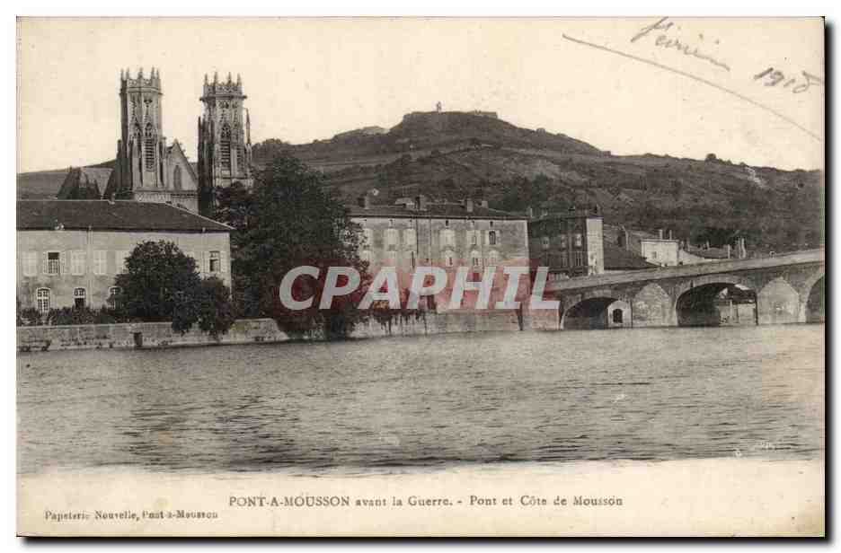 Pont a Mousson avant la guerre CPA Pont et cote de Mousson