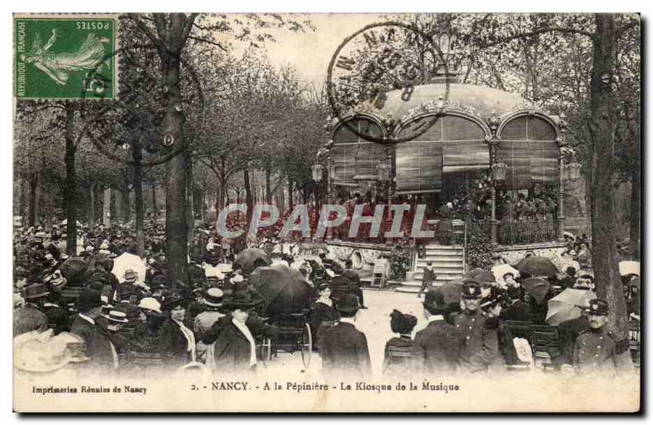Nancy CPA A la pepiniere Le kiosque de la musique