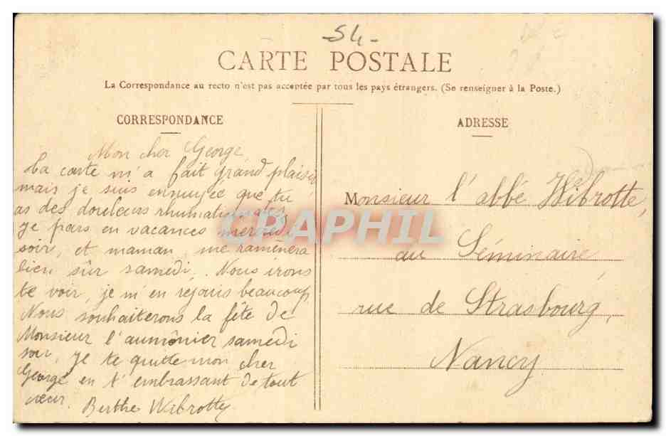 Nancy CPA Rue St Dizier Point central — Rückseite