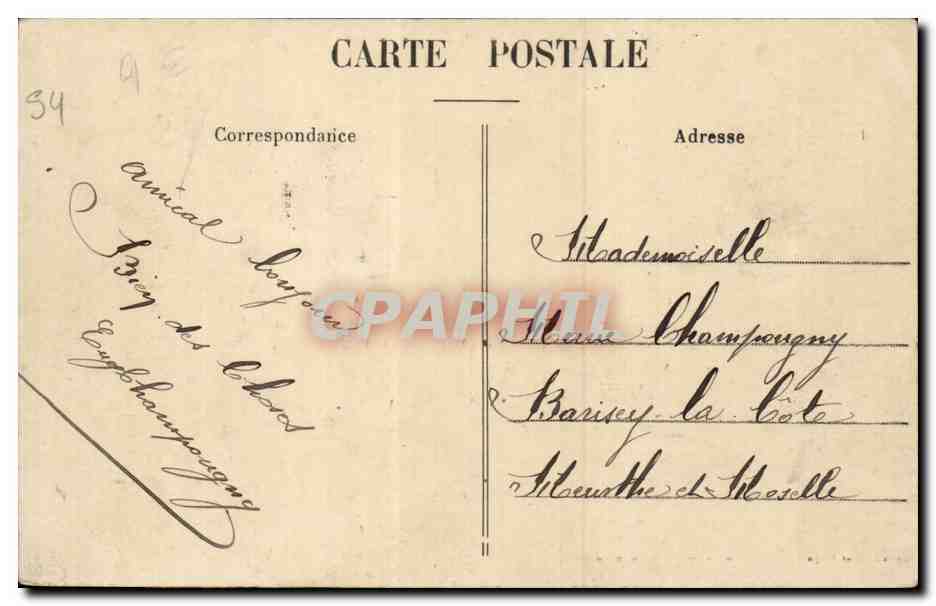 Entorno de Toul pintoresco — Campo de Bois-l'Évêque — Limpieza de armas — Gerdolle et Briquet, Toul — Reverso