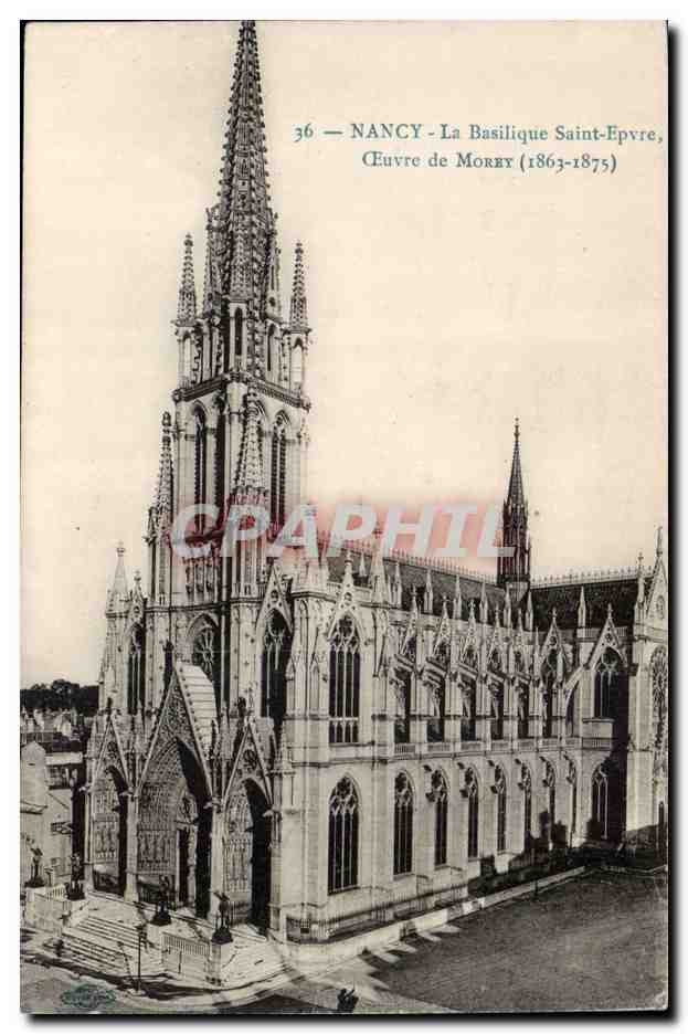 Nancy CPA La basilique Saint Epvre Oeuvre de Morey (1863 1875)