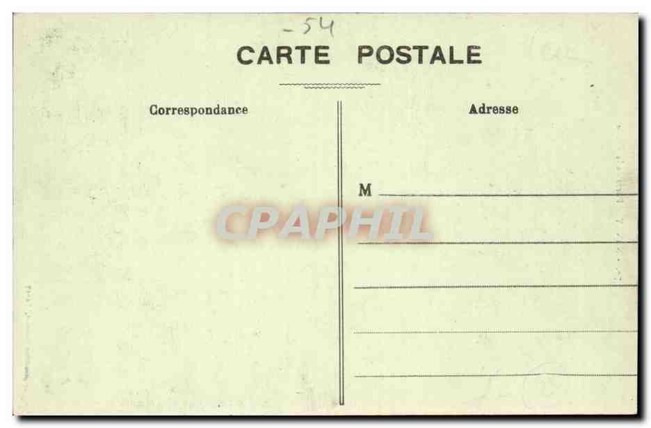 NANCY — Porte de la Craffe — Imprimeries Réunies, Nancy — Verso