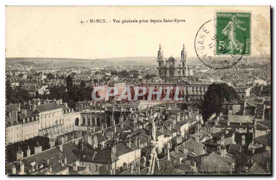 Nancy CPA Vue generale prise de Saint Epvre