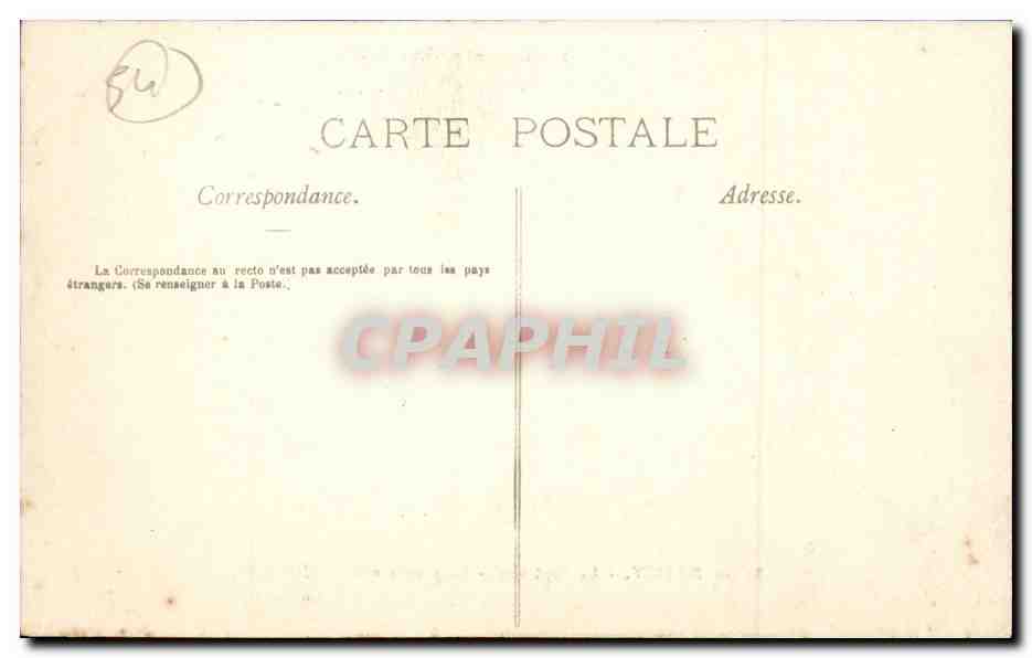 Nancy CPA La pepiniere La grande allee du jet d'eau — Rückseite