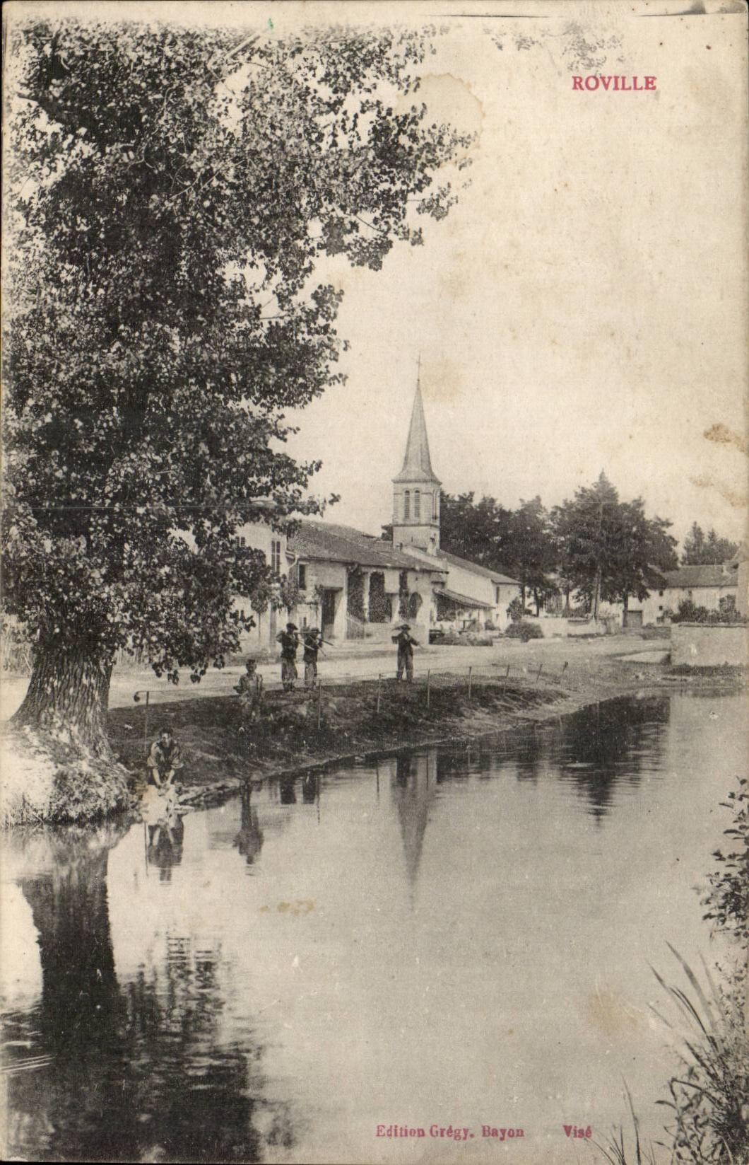 Roville — vue de la chapelle et du canal — Édition Grégy Bayon