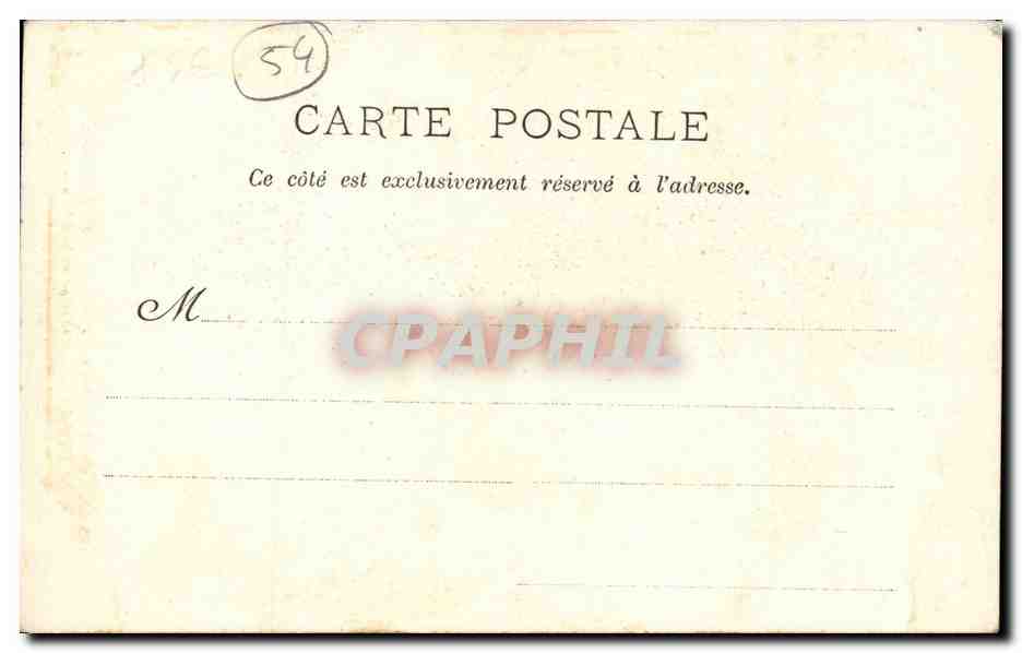 Nancy - Hotel de Ville - Vestibule d'honneur et Grand Escalier - CPA  — Verso