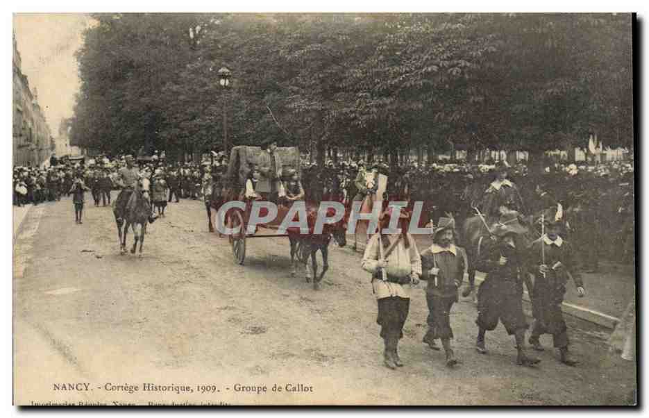 Nancy - Cortege Historique 1909 Groupe de Callot - CPA 