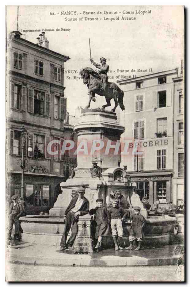 Nancy CPA Statue de Drouot Cours Leopold