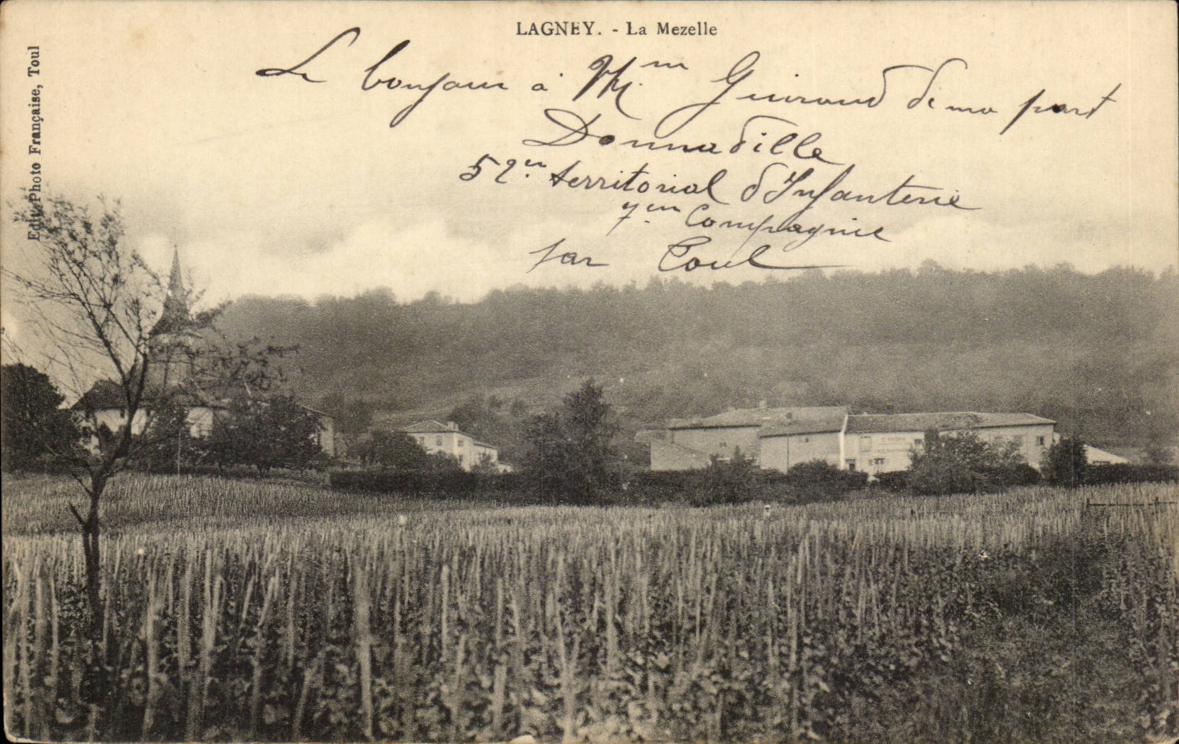 Lagney - La Mezelle — Éditeur: Evely Photo Française, Toul, n° de série non visible