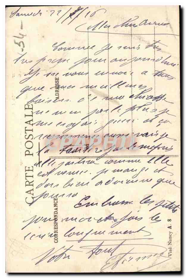 Badonvillier - Rue de la Gare apres les combats et l'invasion bavaroise de 12 aout - - CPA  — Verso