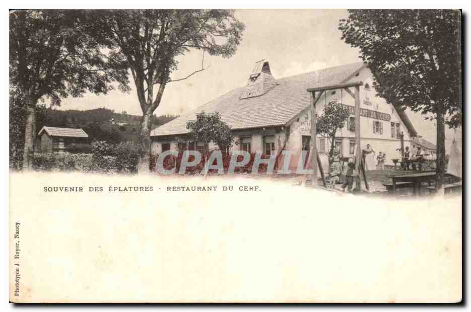 Éplatures - Restaurante del Ciervo - Fototipia J. Royer, Nancy