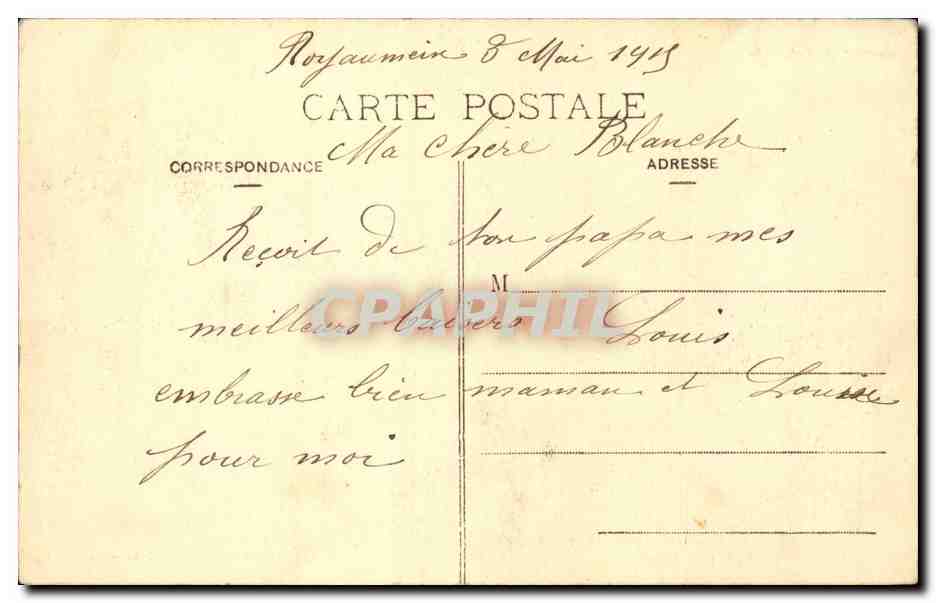 PIERRE-le-TREICHE — Château de La Rochotte — Toul — imp. Lamontagne. Pique. successeur — Verso