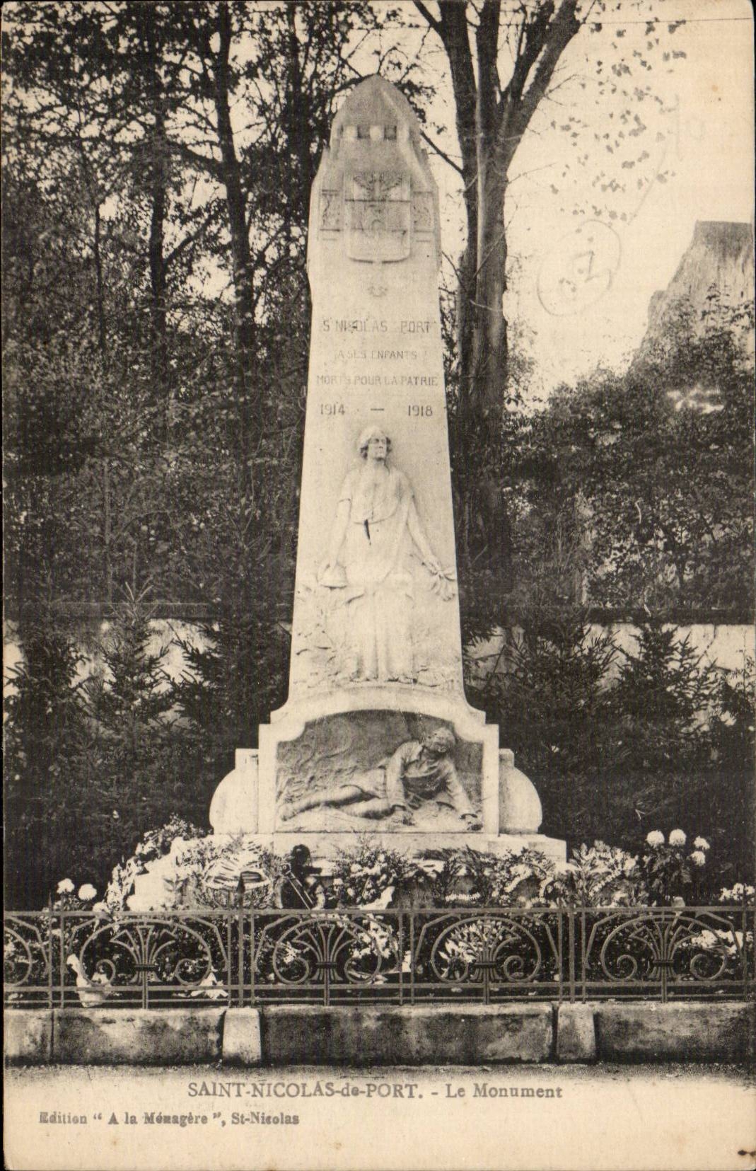 Saint-Nicolas-de-Port — Denkmal für Kinder, die für das Vaterland gestorben sind — Edition 'A la Mémagère', St-Nicolas