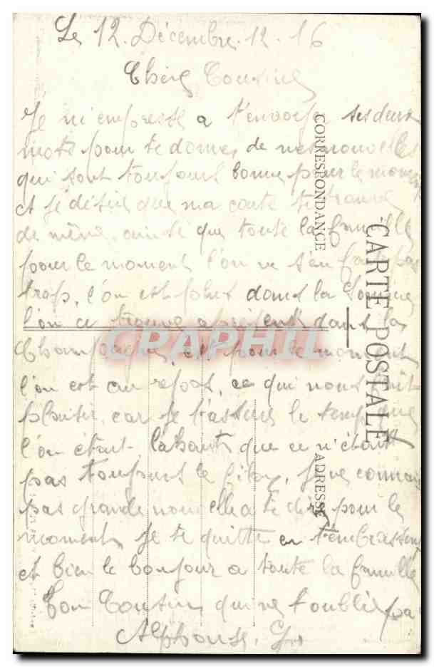 Gerbéviller-la Martyre — Ses Ruines — La quarrille d'Uzou - C. R. 15, Pl. de l'Église — Reverso
