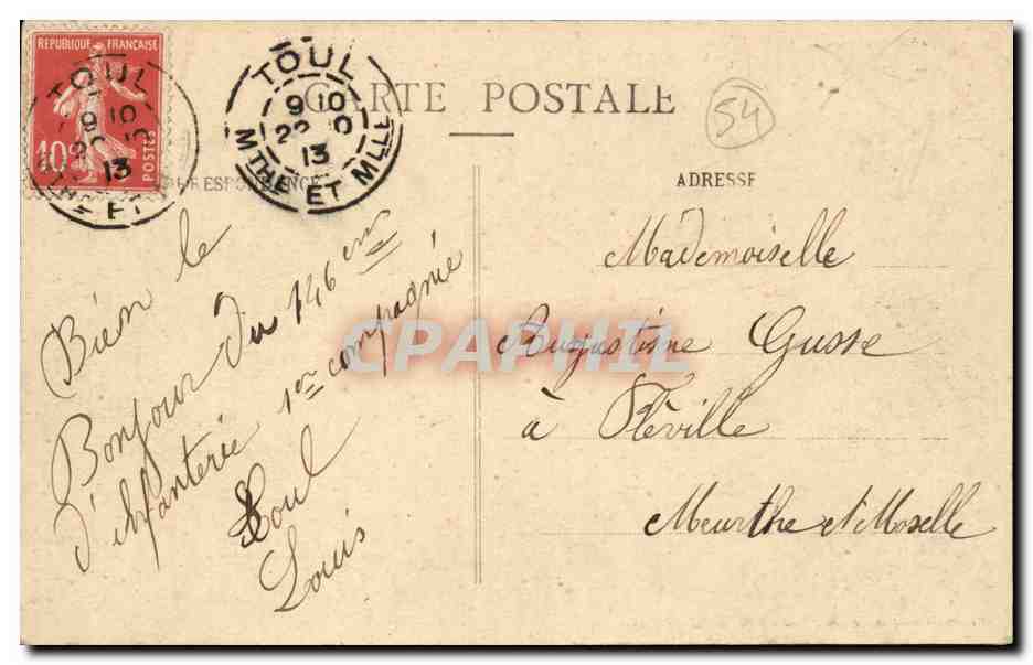 Toul Pittoresque — Le Port du Canal ; au fond, le Fort St-Michel — Éditeur : Toul - République Interdite — Rückseite