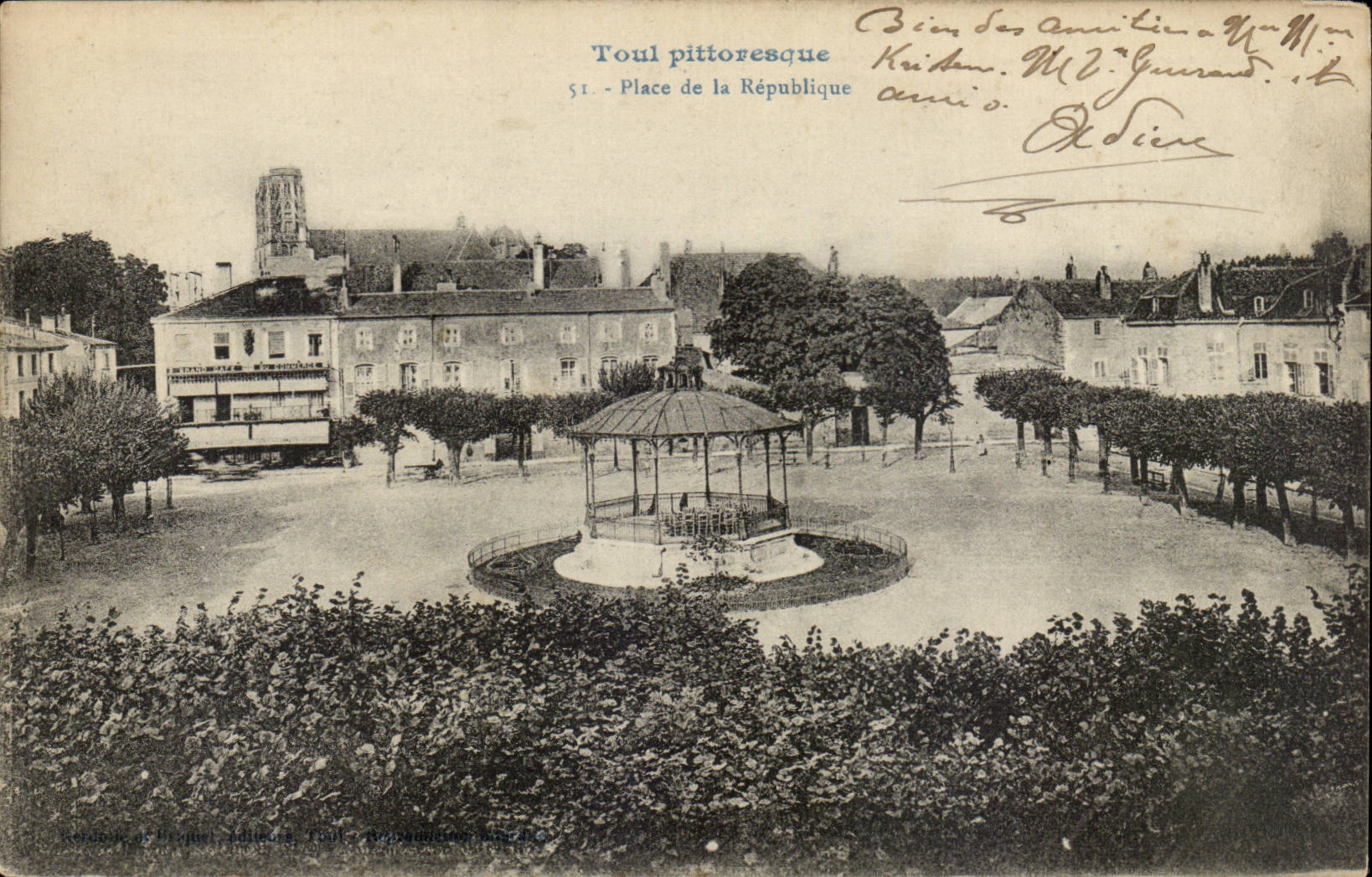 Toul CPA Place de la Republique