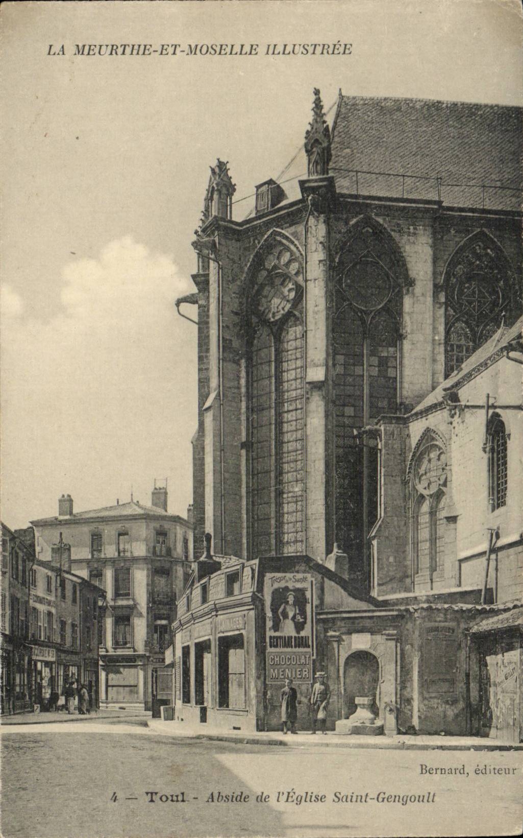 Toul CPA Abside de l'eglise Saint Gengoult
