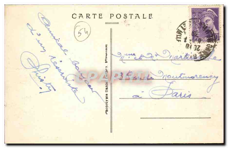 Toul CPA Canal de l'Est L'ecluse du quartier de la gare — Rückseite
