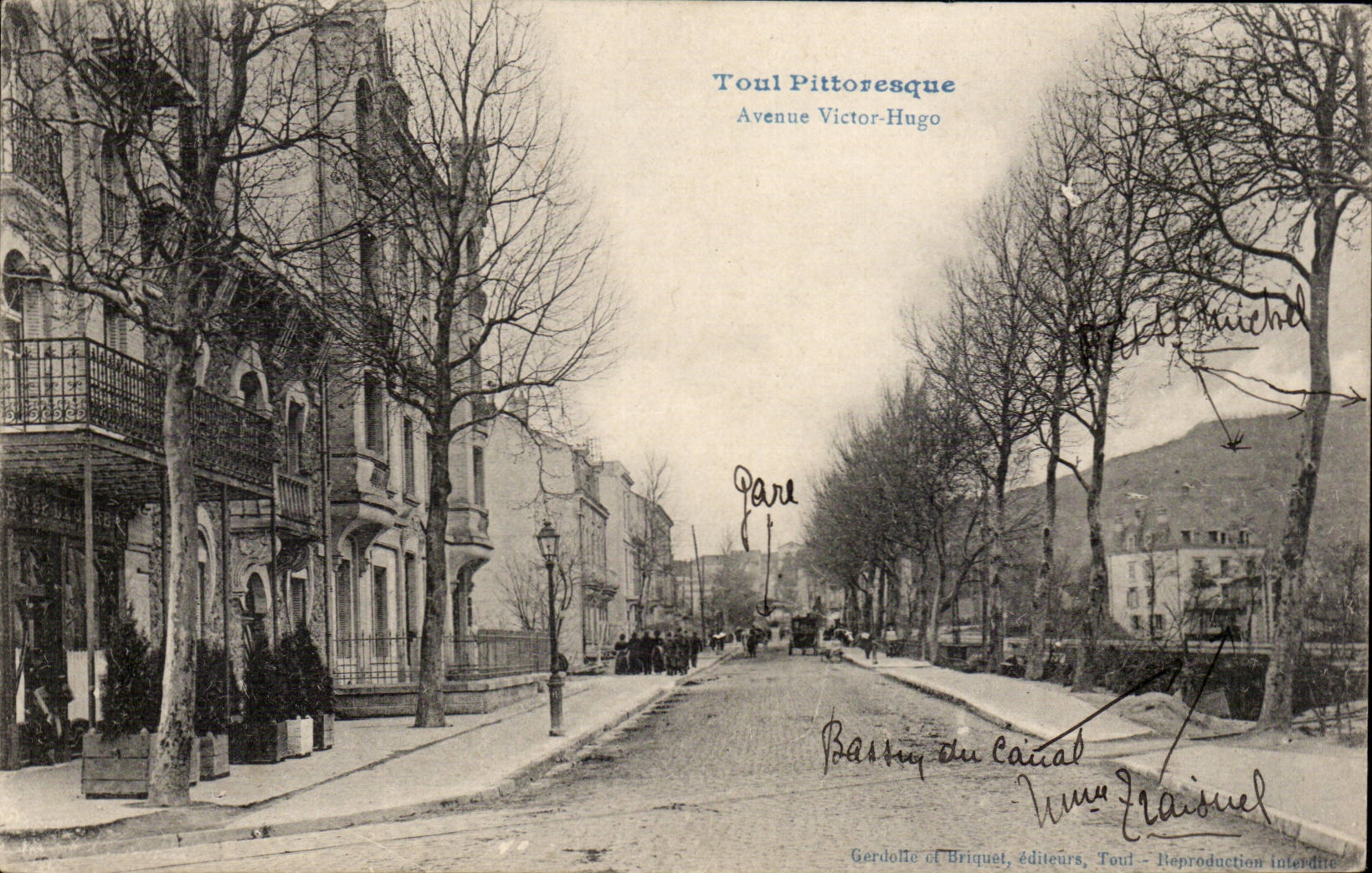 Toul CPA Avenue Victor Hugo
