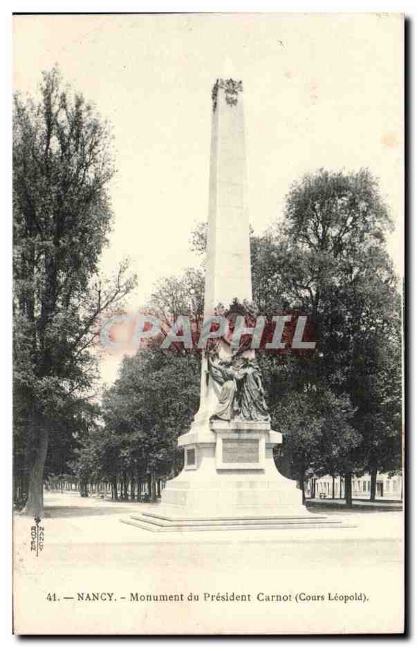 Nancy CPA Monument du president CArnot (cours leopold)