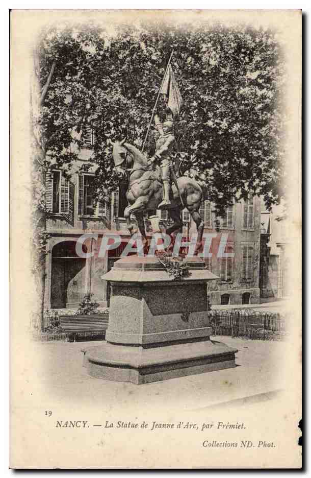 Nancy CPA La statue de Jeanne d'arc par Fremiet