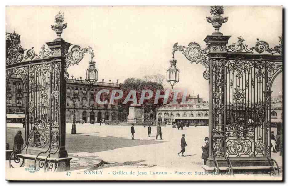 Nancy CPA Grilles de Jean Lamour Place et statue Stanislas