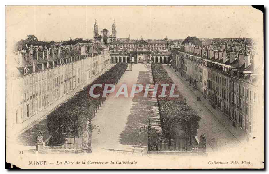 Nancy CPA la place de la carriere et la cathedrale