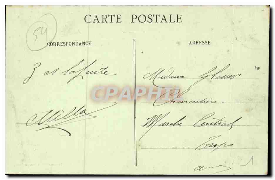 Nancy CPA Eglise saint Epvre et place des Dames — Verso
