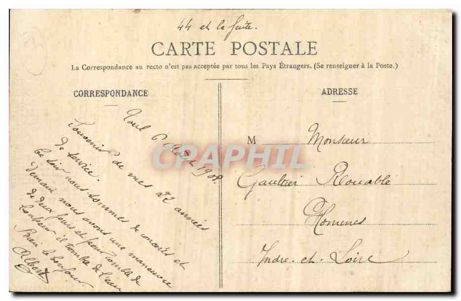 Environ de TOUL illustrés — Courbe de la Moselle à la Grotte du Géant — Dépôt, Éditeur Toul — Verso