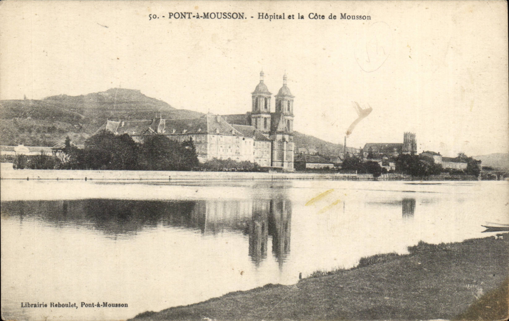 Pont a Mousson CPA Hopital et la cote de Mousson