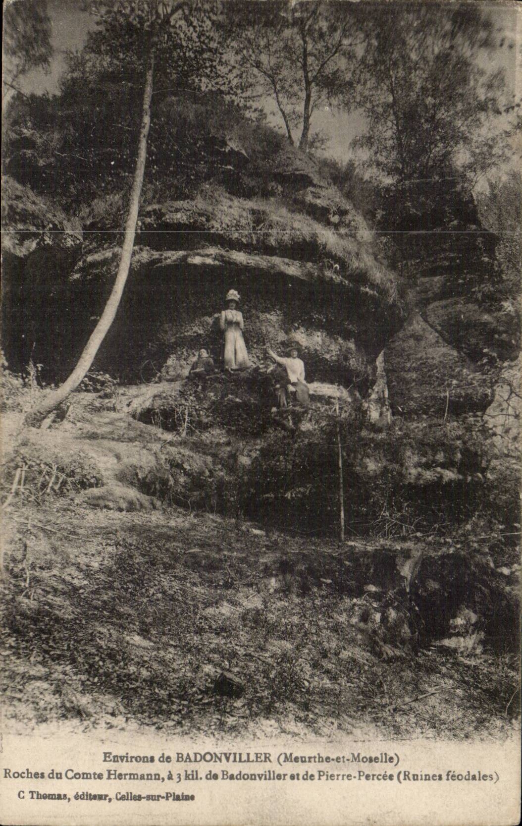 Roches du Comte Hermann — Environs de Badonviller (Meurthe-et-Moselle) — C Thomas, éditeur, Celles-sur-Plaine