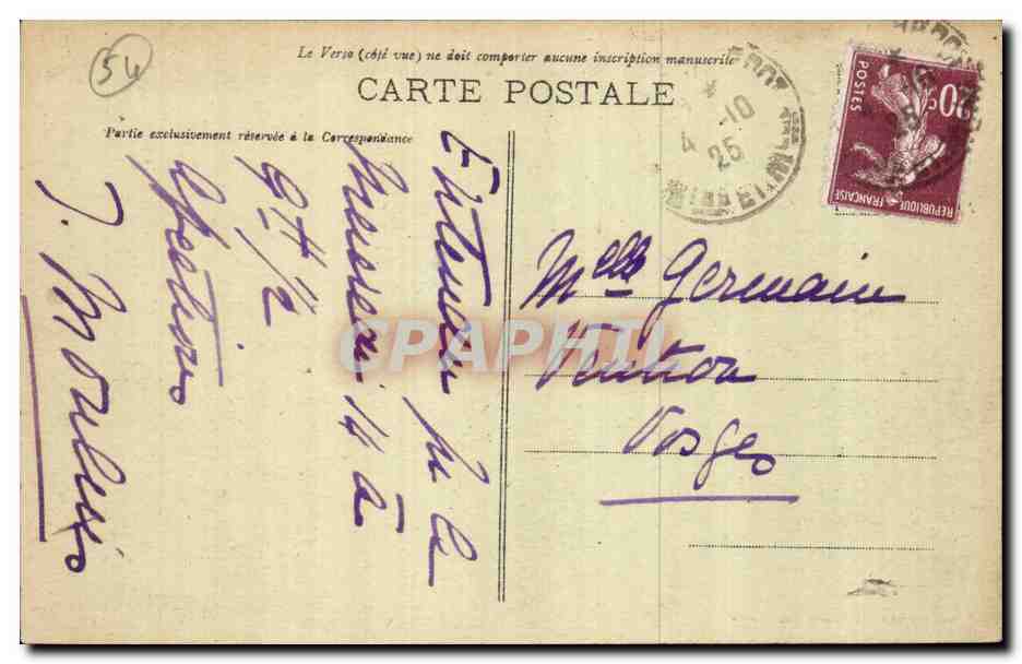 Liverdun — La Boucle de la Moselle vers Pompey — éditeur non visible — Rückseite