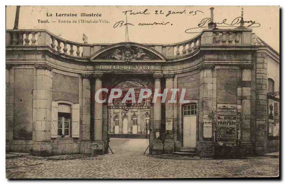 Toul - Entree de L'Hotel de Ville - CPA 
