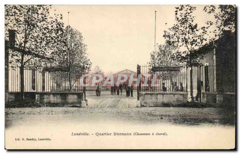 Luneville - Quatier Dietmann Chasseurs a Cheval - CPA 