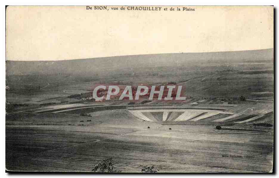 From SION, view of CHAOUILLEY and the Plain — Miss Dalarue, Villeneuve