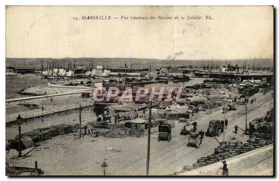 Marseille — Vue Générale des Bassins de la Jolielle. EL.