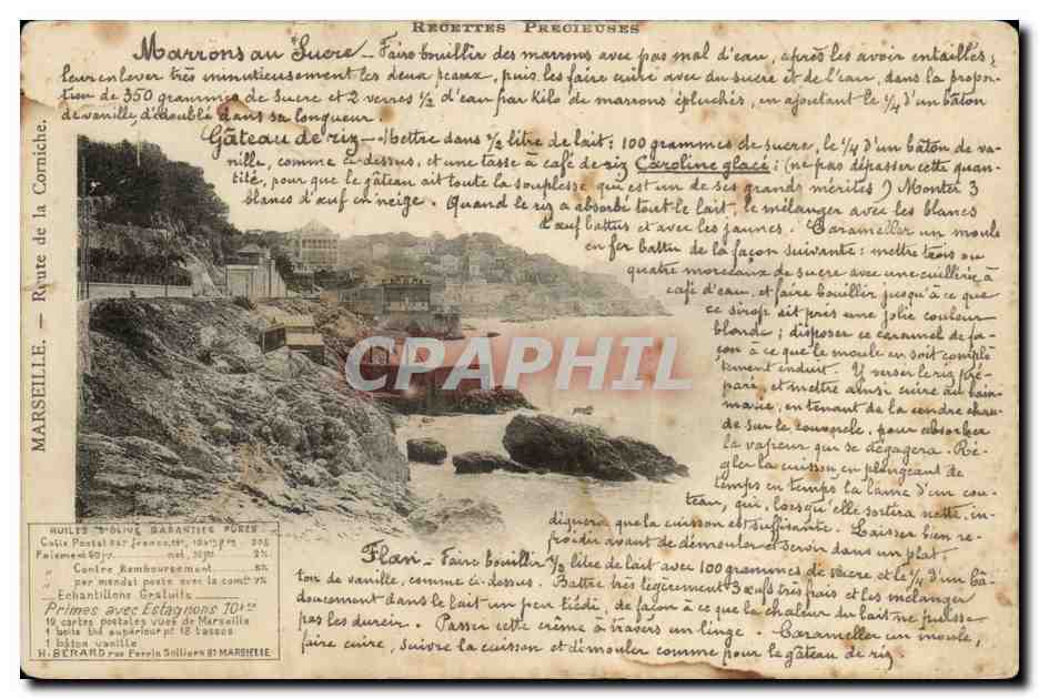 Marseille - Route de la Corniche - CPA 