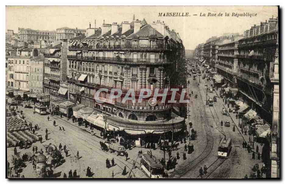 Marseille - Rue de la Republique - CPA 
