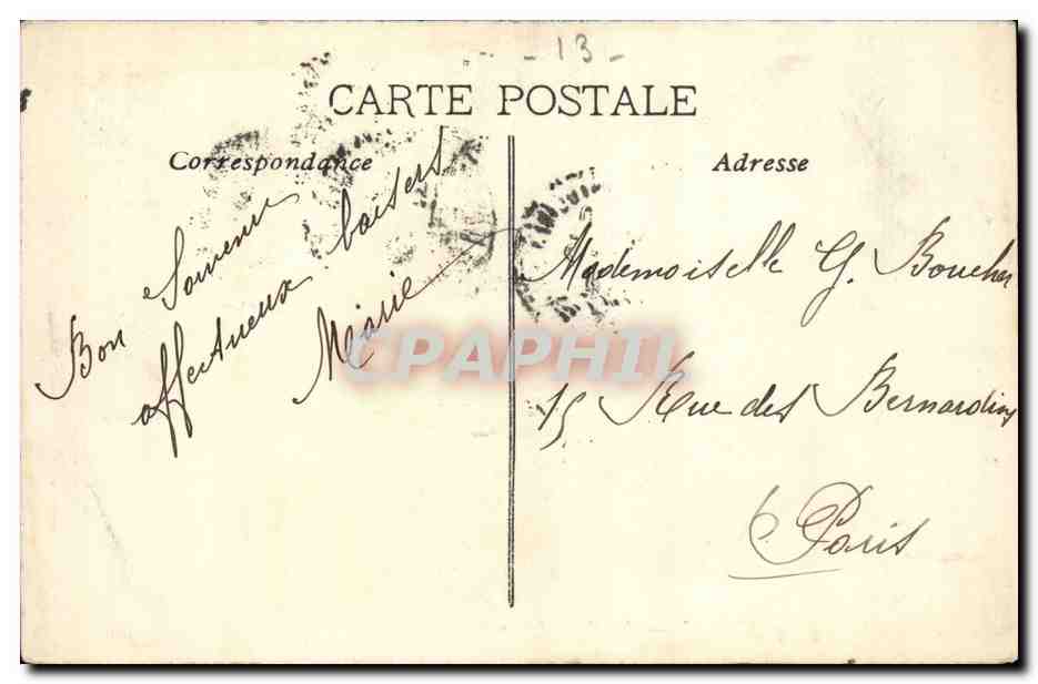 Marseille — La Cannebière — Éditeur inconnu, n°4 — Reverso