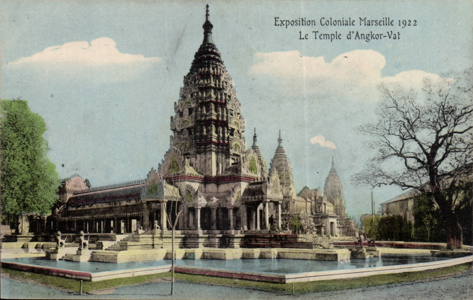 Marseille CPA Exposition coloniale 1922 Temple d'Angkor Vat 