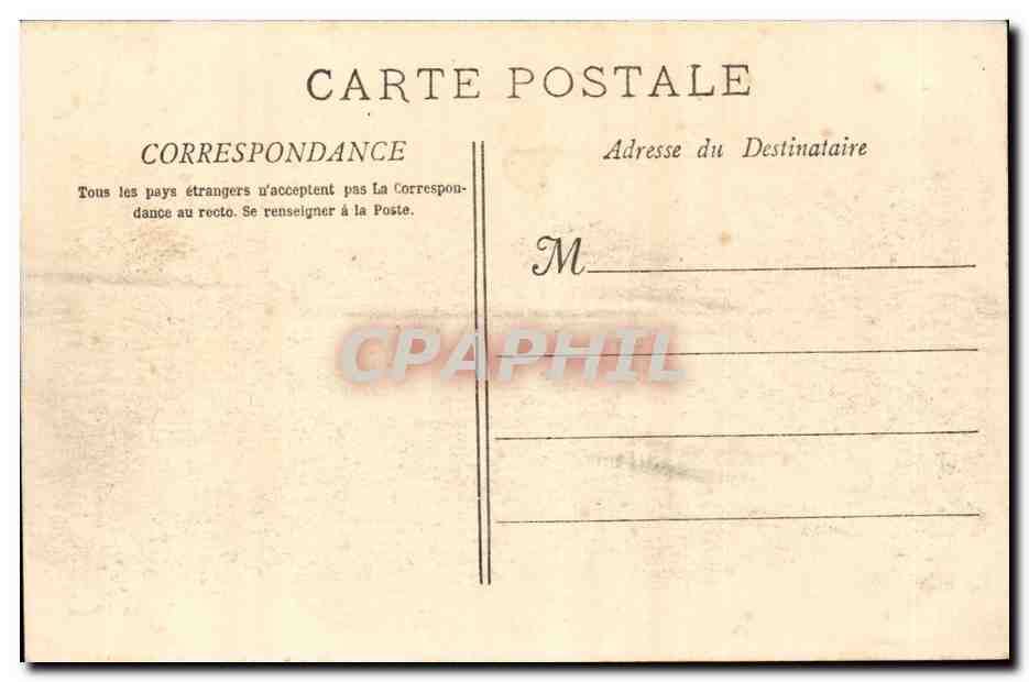 CPA Camp de Carpiagne Grand rue — Rückseite