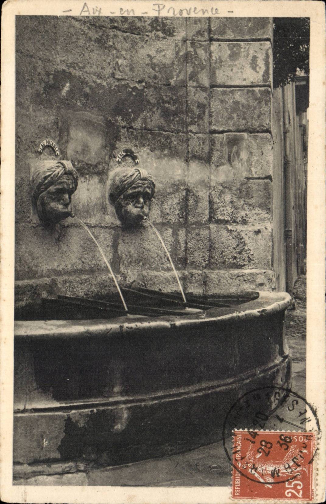 Aix-en-Provence — The Silver Fountain — Publisher Rolle, No. 1.008